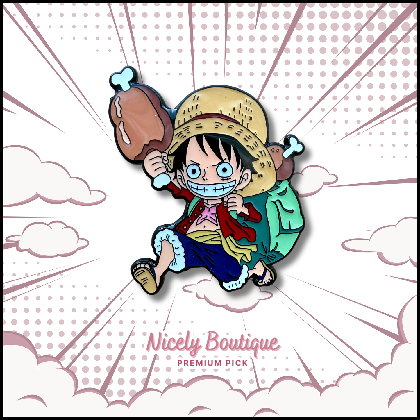 🕒  PRE-ORDERS Straw-Hat Captain -Inspired Character Enamel Pin