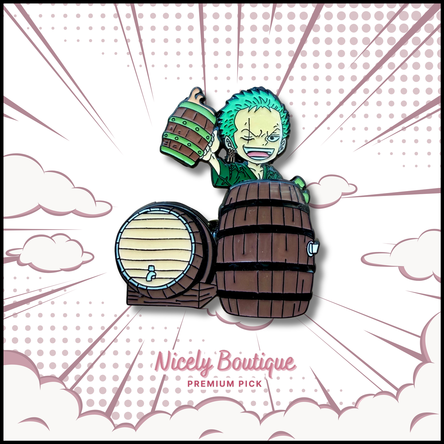 🕒  PRE-ORDERS Drunken Swordsman -Inspired Character Enamel Pin