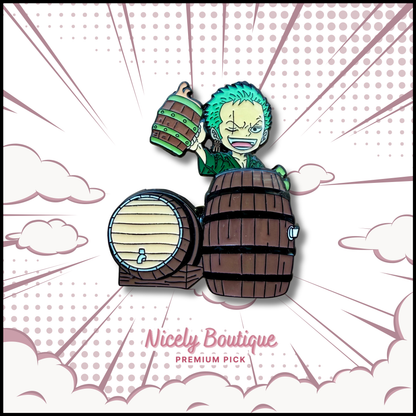 🕒  PRE-ORDERS Drunken Swordsman -Inspired Character Enamel Pin