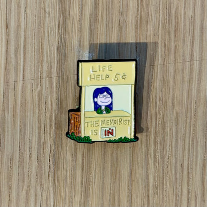 🕒 PRE-ORDERS Advice Booth Girl -Inspired Character Enamel Pin