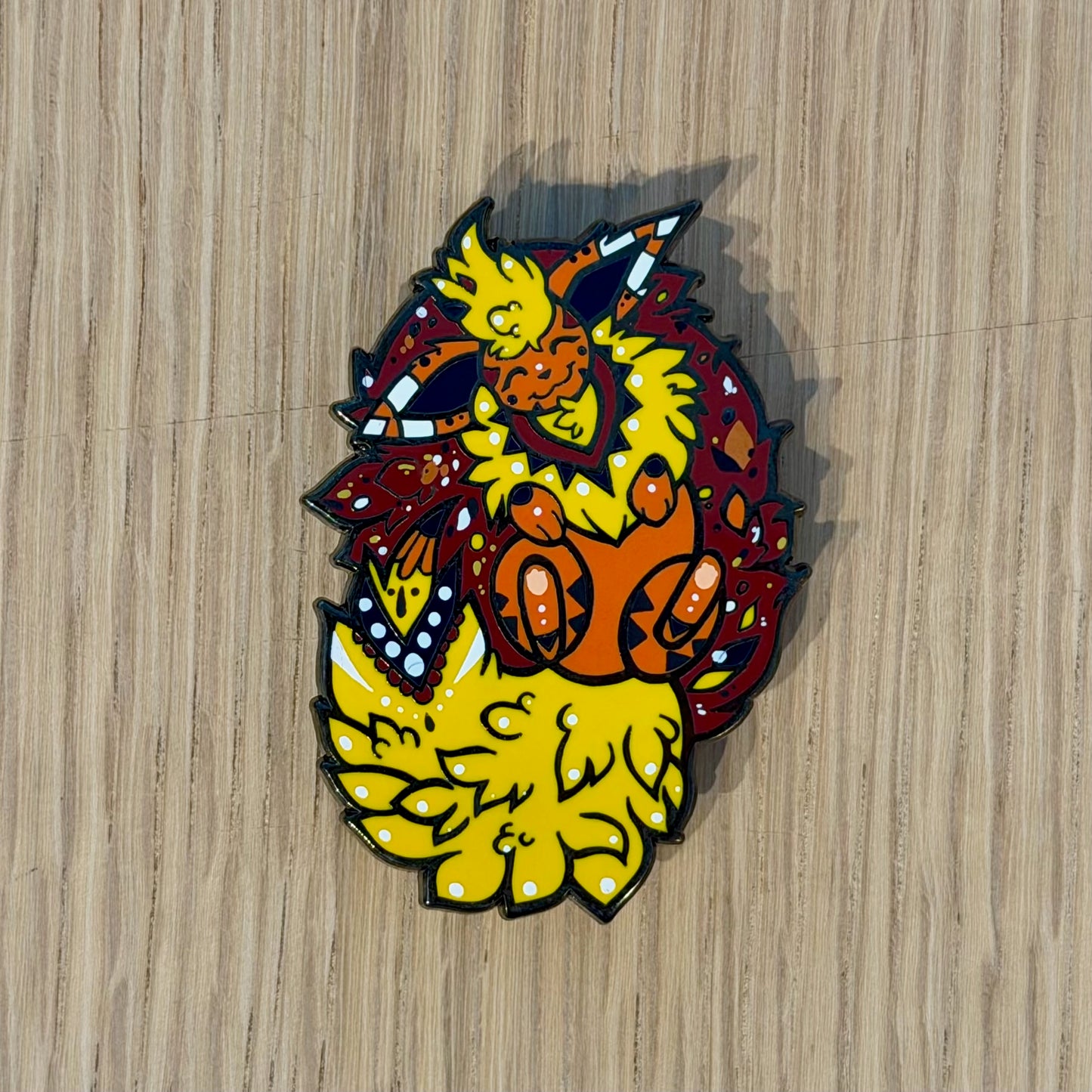 Fire Spirit -Inspired Character Enamel Pin