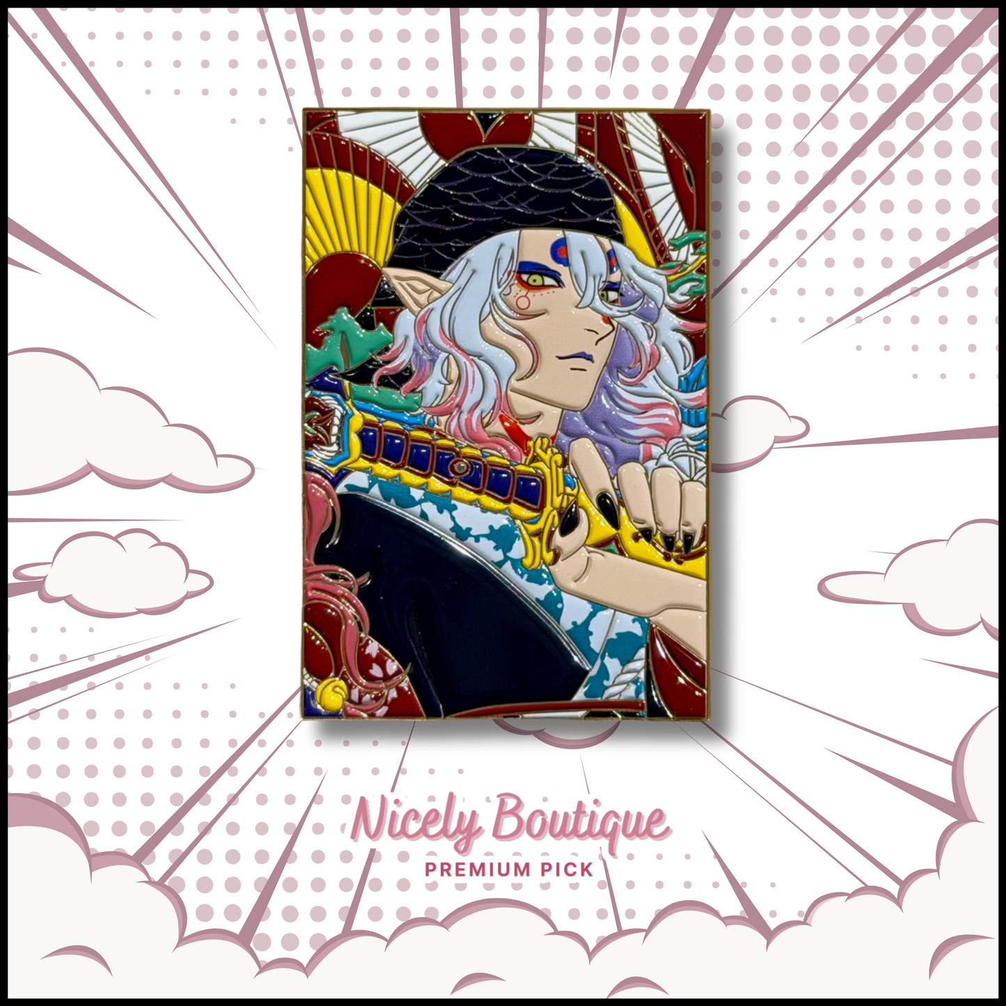 Tidebound Blade · Mystic Warrior -Inspired Character Enamel Pin