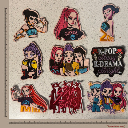 KPop Demon Hunters Embroidered Iron-On Patch