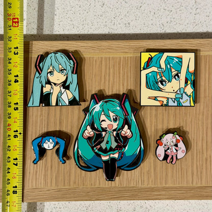 Cyber Idol -Inspired Character Enamel Pin